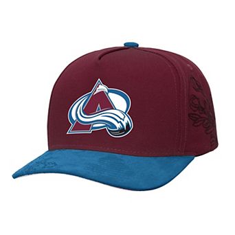 Men's Mitchell & Ness Burgundy/Blue Colorado Avalanche May Flowers Pro Crown Adjustable Hat