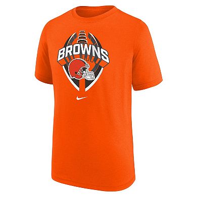 Youth Nike Orange Cleveland Browns Icon Legend T-Shirt