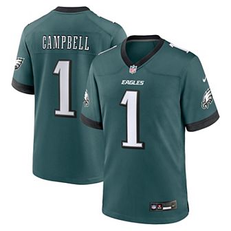 Men's Nike Jihaad Campbell Green Philadelphia Eagles 2025 NFL Draft First Round Pick Game Jersey