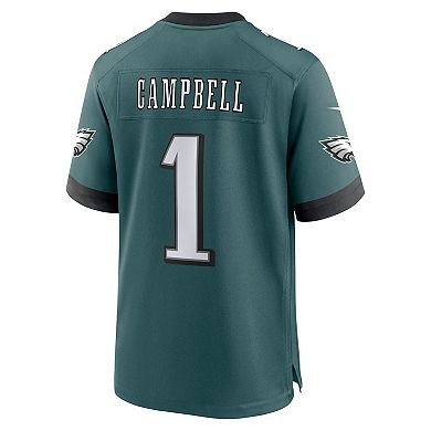 Men's Nike Jihaad Campbell Green Philadelphia Eagles 2025 NFL Draft First Round Pick Game Jersey