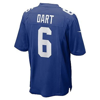 Men's Nike Jaxson Dart Royal New York Giants 2025 NFL Draft First Round Pick Game Jersey