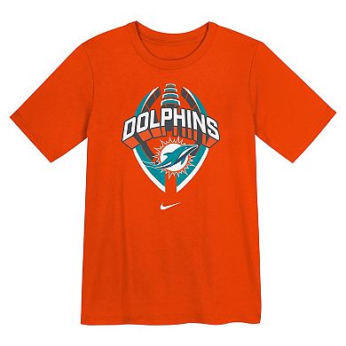 Preschool Nike Orange Miami Dolphins Icon Legend T-Shirt