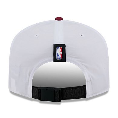 Men's New Era White/Wine Cleveland Cavaliers 2025 NBA Draft On-Stage Nylon 19TWENTY Adjustable Hat