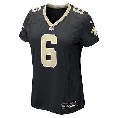 Women's Nike Tyler Shough Black New Orleans Saints Game Jersey