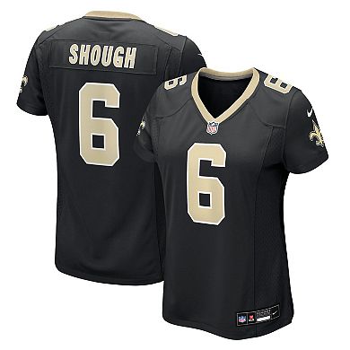 Women's Nike Tyler Shough Black New Orleans Saints Game Jersey