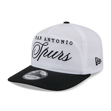 Men's New Era White/Black San Antonio Spurs 2025 NBA Draft On-Stage Nylon 19TWENTY Adjustable Hat