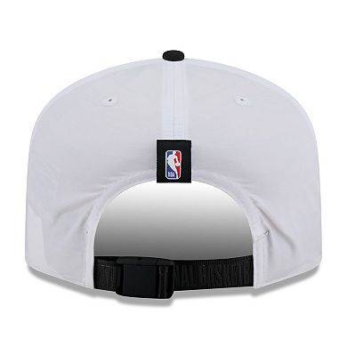 Men's New Era White/Black San Antonio Spurs 2025 NBA Draft On-Stage Nylon 19TWENTY Adjustable Hat
