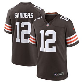 Men's Nike Shedeur Sanders Brown Cleveland Browns 2025 NFL Draft Game Jersey