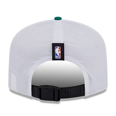 Men's New Era White/Kelly Green Boston Celtics 2025 NBA Draft On-Stage Nylon 19TWENTY Adjustable Hat