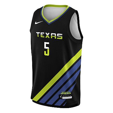 Youth Nike Paige Bueckers Black Dallas Wings 2025 WNBA Draft Rebel Edition Victory Player Jersey