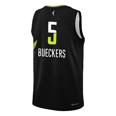 Youth Nike Paige Bueckers Black Dallas Wings 2025 WNBA Draft Rebel Edition Victory Player Jersey