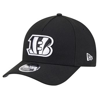 Men's New Era Black Cincinnati Bengals Team Collection 9FORTY M-Crown A-Frame Adjustable Hat