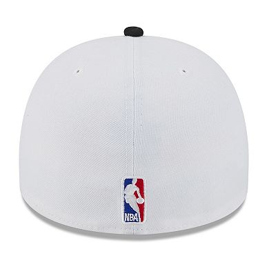 Men's New Era White/Black San Antonio Spurs 2025 NBA Draft A-Frame 59FIFTY Fitted Hat