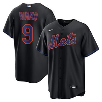 Men's Nike Brandon Nimmo Black New York Mets Alternate Replica Jersey