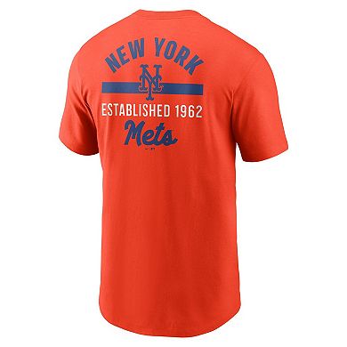 Men's Nike Orange New York Mets 2-Hit T-Shirt
