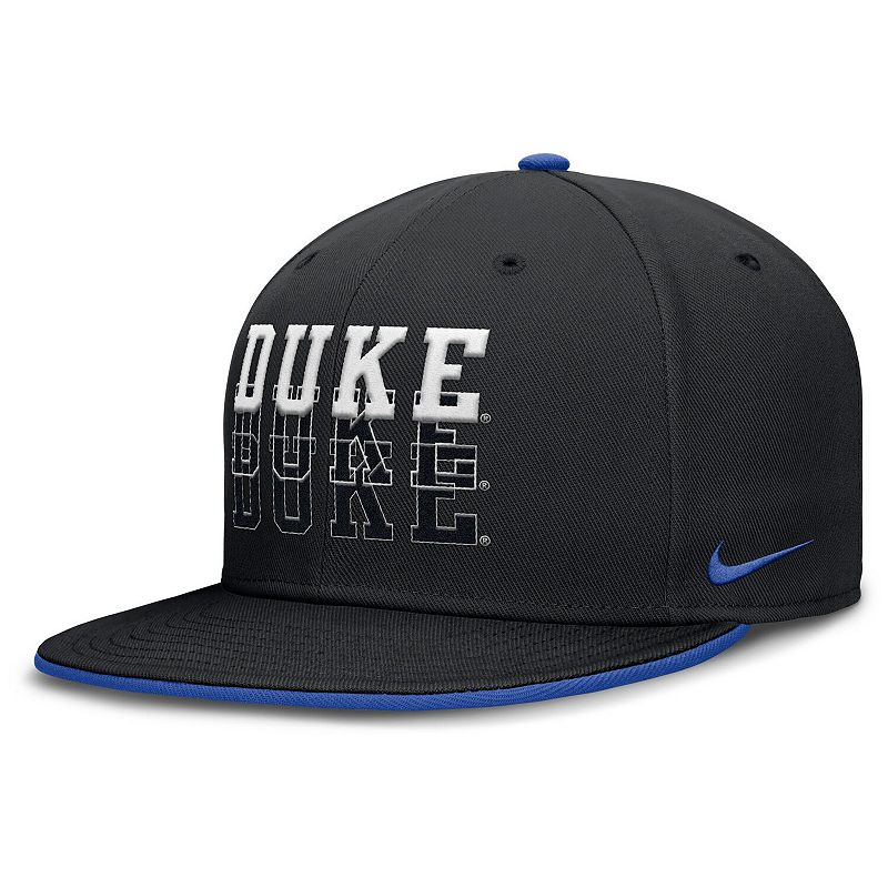 Men's Nike Black Duke Blue Devils True Primetime Performance Fitted Hat,