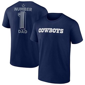 Men's Fanatics Navy Dallas Cowboys Big & Tall Number One Dad T-Shirt
