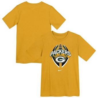 Preschool Nike Gold Green Bay Packers Icon Legend T-Shirt