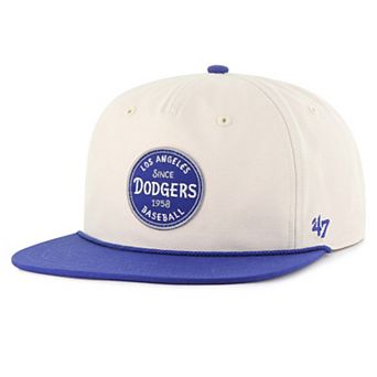 Men's '47 Cream Los Angeles Dodgers Payson Captain Adjustable Hat