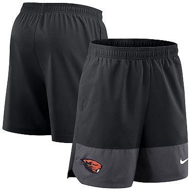 Men's Nike Black Oregon State Beavers 2025 Sideline Performance Shorts