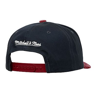 Men's Mitchell & Ness Black/Red Miami Heat May Flowers Adjustable Hat