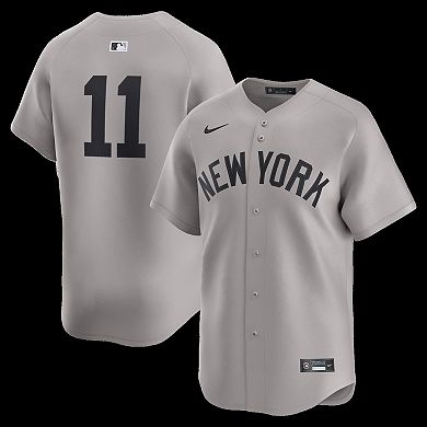 Men's Nike Anthony Volpe Gray New York Yankees Road Limited Player Jersey