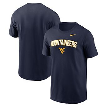 Men's Nike Navy West Virginia Mountaineers Primetime Arch Stack T-Shirt