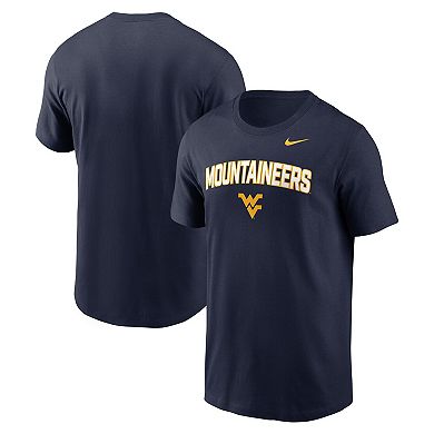 Men's Nike Navy West Virginia Mountaineers Primetime Arch Stack T-Shirt