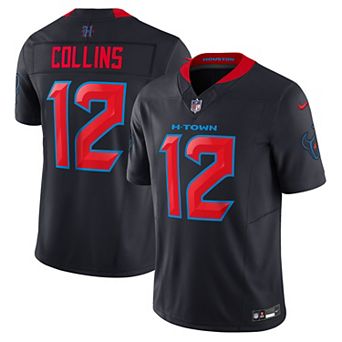 Men's Nike Nico Collins Navy Houston Texans Alternate 2 Vapor F.U.S.E. Limited Jersey