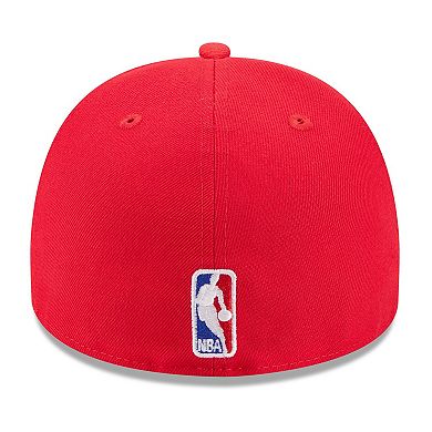 Men's New Era Red Atlanta Hawks 2025 NBA Draft A-Frame 59FIFTY Fitted Hat