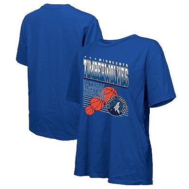 Women's Majestic Threads Royal Minnesota Timberwolves Oversized T-Shirt