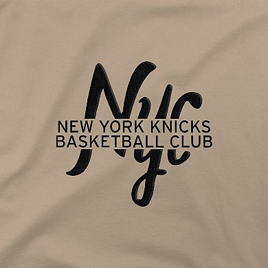 Men's Stadium Essentials Tan New York Knicks Oversized Forever T-Shirt