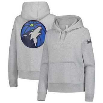 Women's Gray Minnesota Timberwolves Icon Pullover Hoodie