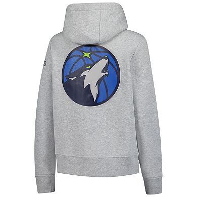 Women's Gray Minnesota Timberwolves Icon Pullover Hoodie