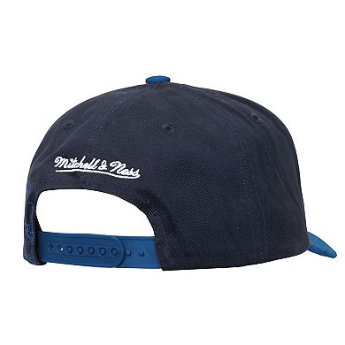 Men's Mitchell & Ness Navy/Blue Dallas Mavericks May Flowers Adjustable Hat