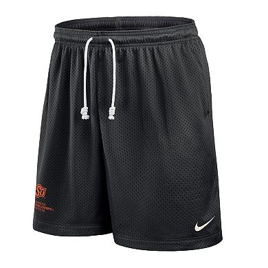Men's Nike Black/Gray Oklahoma State Cowboys 2025 Sideline Reversible Performance Shorts