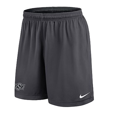 Men's Nike Black/Gray Oklahoma State Cowboys 2025 Sideline Reversible Performance Shorts