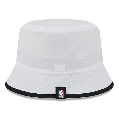 Men's New Era White/Black Chicago Bulls 2025 NBA Draft Nylon Bucket Hat