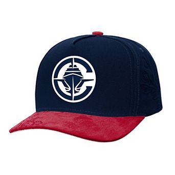 Men's Mitchell & Ness Navy/Red LA Clippers May Flowers Adjustable Hat
