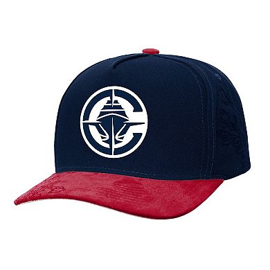 Men's Mitchell & Ness Navy/Red LA Clippers May Flowers Adjustable Hat