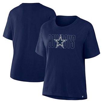 Women's Fanatics Navy Dallas Cowboys Line Em Up T-Shirt