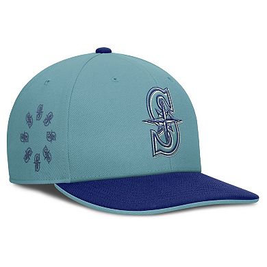 Men's Nike Turquoise Seattle Mariners Father's Day Pro Performance Snapback Hat