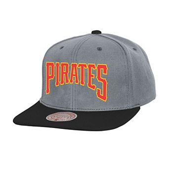 Men's Mitchell & Ness Gray Pittsburgh Pirates Cooperstown Collection Basic Flip Snapback Hat