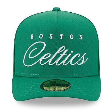 Men's New Era Kelly Green Boston Celtics 2025 NBA Draft A-Frame 59FIFTY Fitted Hat