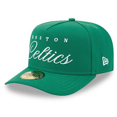 Men's New Era Kelly Green Boston Celtics 2025 NBA Draft A-Frame 59FIFTY Fitted Hat