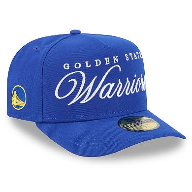 Men's New Era Royal Golden State Warriors 2025 NBA Draft A-Frame 59FIFTY Fitted Hat