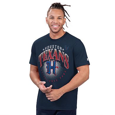 Men's Starter Navy Houston Texans Prime Time T-Shirt