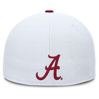 Men's Nike White Alabama Crimson Tide True Primetime Performance Fitted Hat