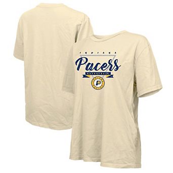 Women's Majestic Threads Cream Indiana Pacers Oversized T-Shirt