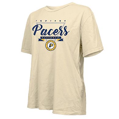 Women's Majestic Threads Cream Indiana Pacers Oversized T-Shirt
